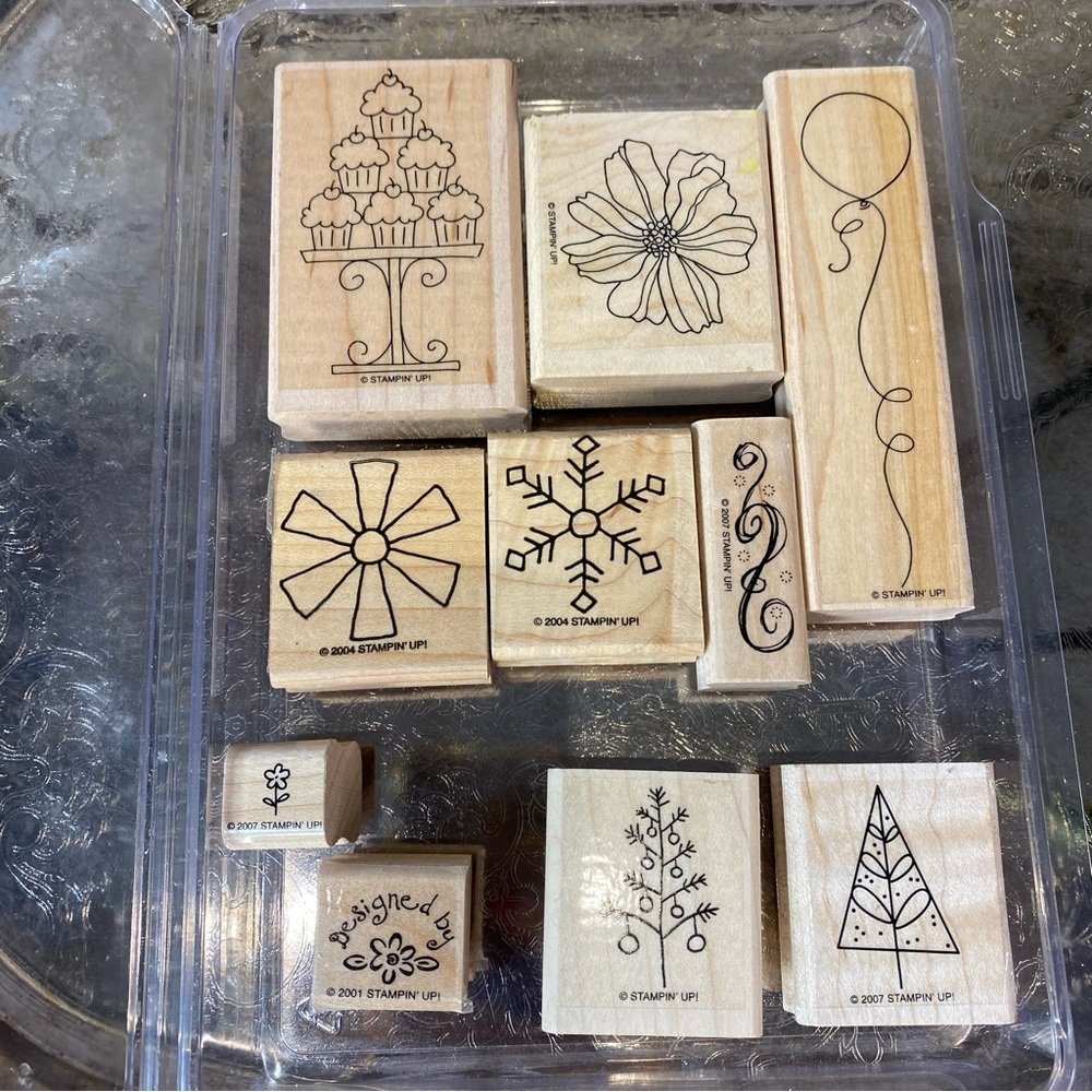 Stampin' Up! Wooden Stamp Set of 10